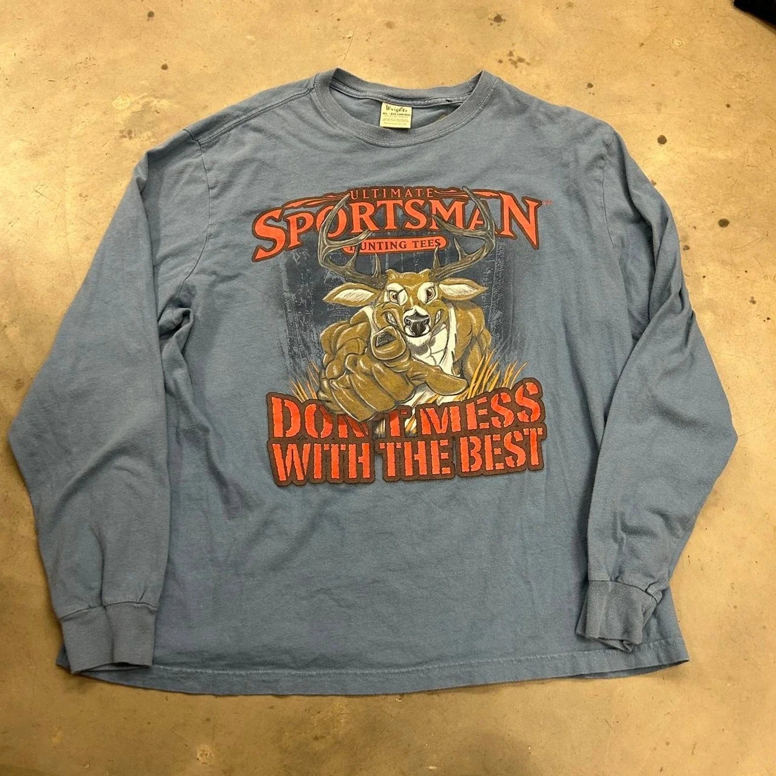 Vintage Y2k 00s Deer Hunting Tee Men's XL Funny Outdoors Hunter Sportsman Shirt