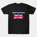 proud to be British T Shirt For Joke Birthday Funny Motorcycle Motorbike England