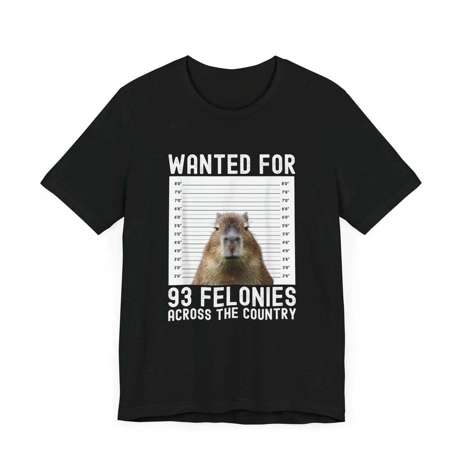 Capybara Mugshot Wanted Poster Meme shirt ,Capybara shirt ,Mugshot Wanted Poster