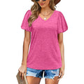 Women V Neck T Shirts Soft Elegant Style For Daily Wear Recommended