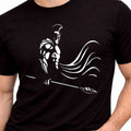 Spartan Warrior T-Shirt Helmet Graphic Tee Gym Fitness Workout Motivation Gift
