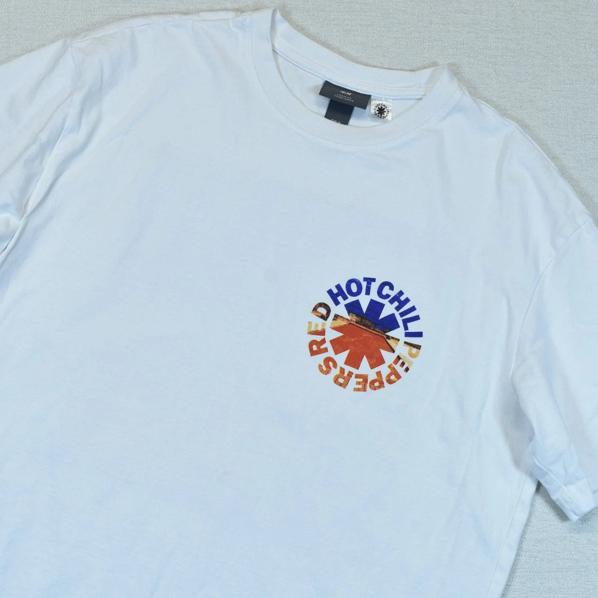 Red Hot Chili Peppers T Shirt H&M Medium M White Californication Band Tee
