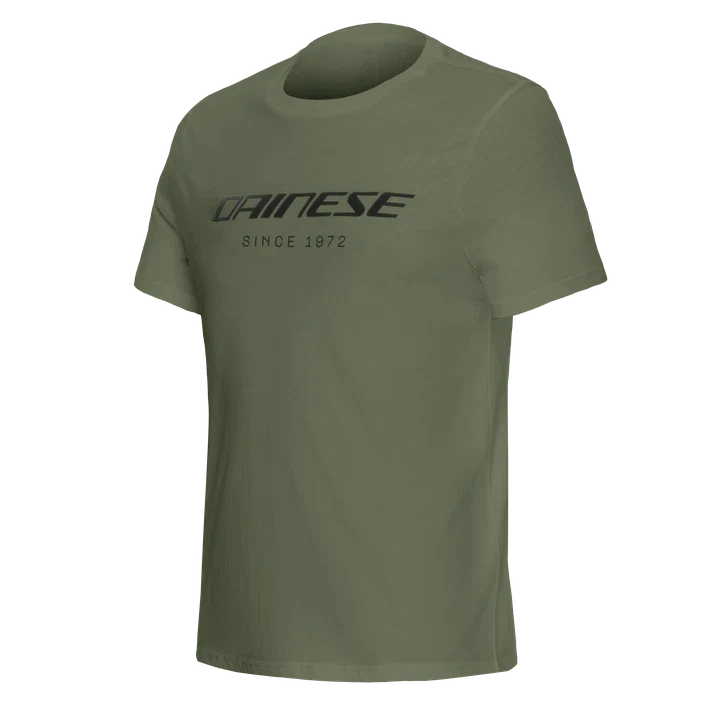 Dainese Essence Wordmark Green-Bronze T-Shirt Sports Urban Casual Men's Top
