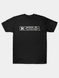 White Box Simple Printed T-shirt, Black Cotton Short Sleeve, Loose Half Sleeve,