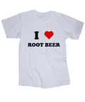 I love Root Beer soda drinking white t-shirt