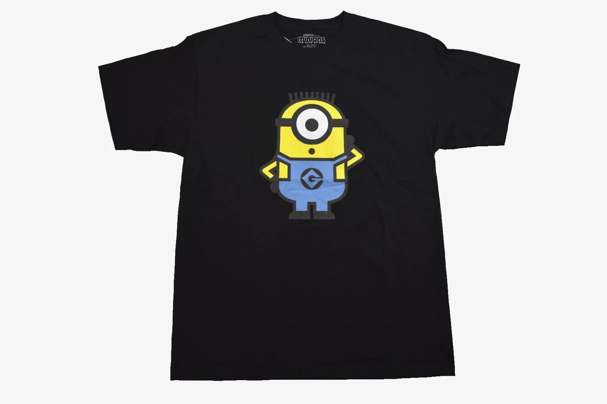 Minions The Rise Of Gru Mens Minion Black Shirt NWT S, M, L, XL