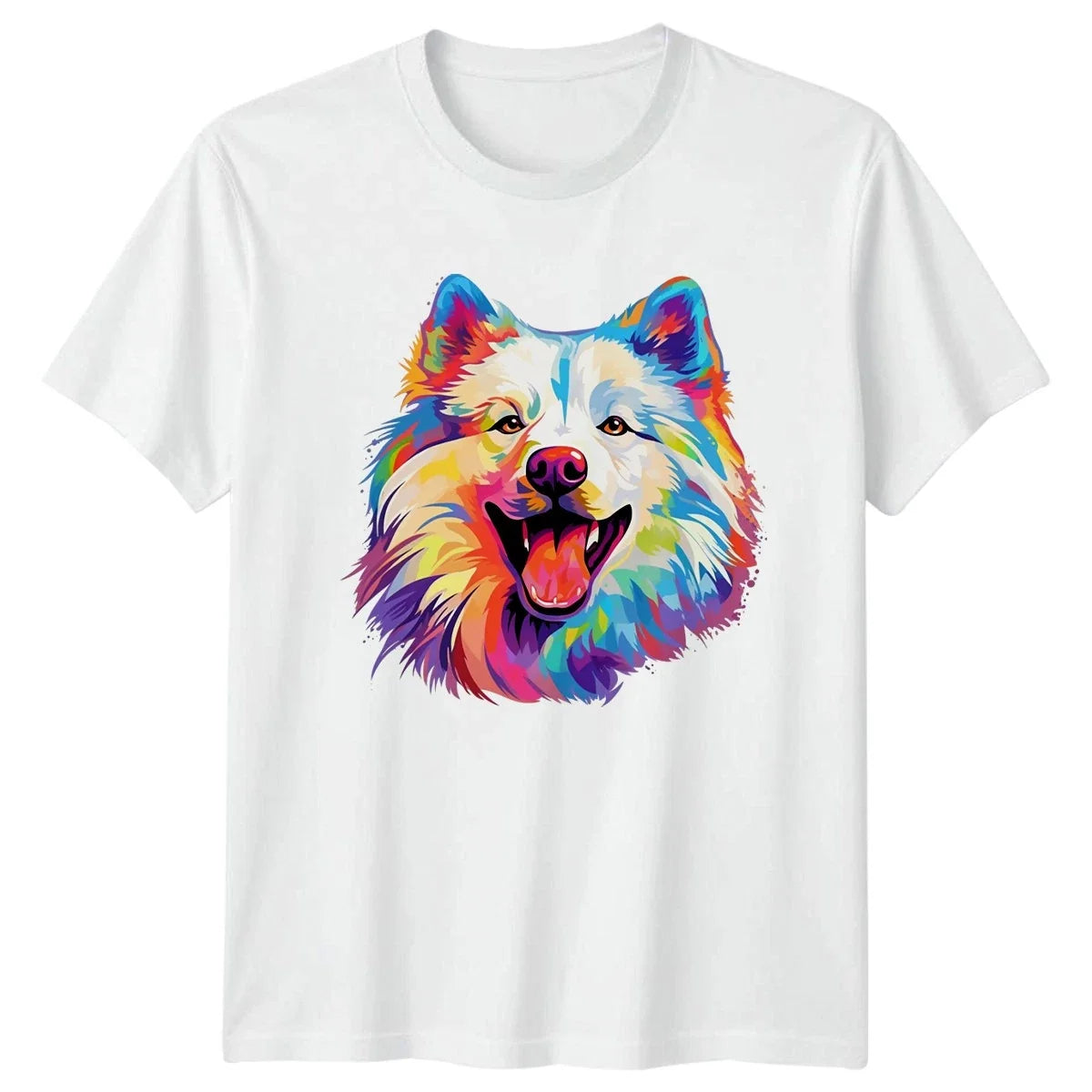 Colorful Samoyed Dog T-Shirt Pet Lover Gift For Him And Her