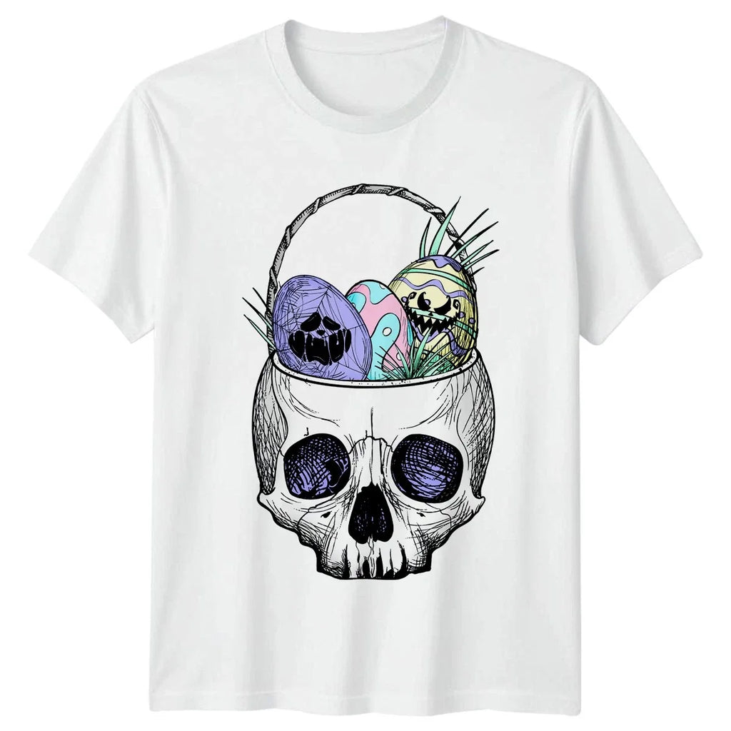Pastel Goth Skull Easter Basket T-Shirt Pastel Goth Easter