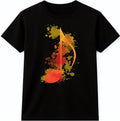 Music Note T Shirt Treble Clef Colorful Abstract Graphic Tee