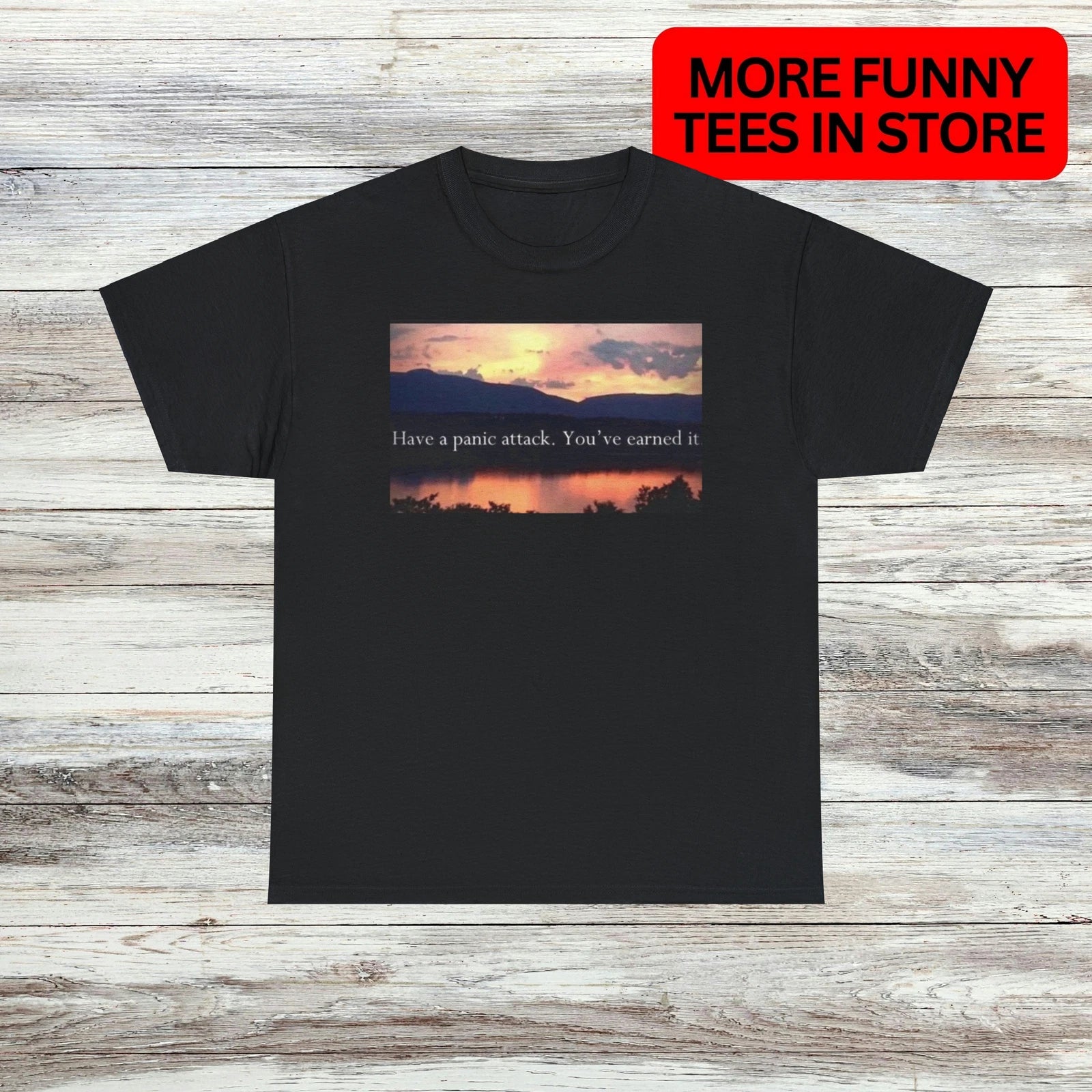 Have A Panic Attack You Earned T-Shirt Unisex Male or Female Funny Shirt Meme