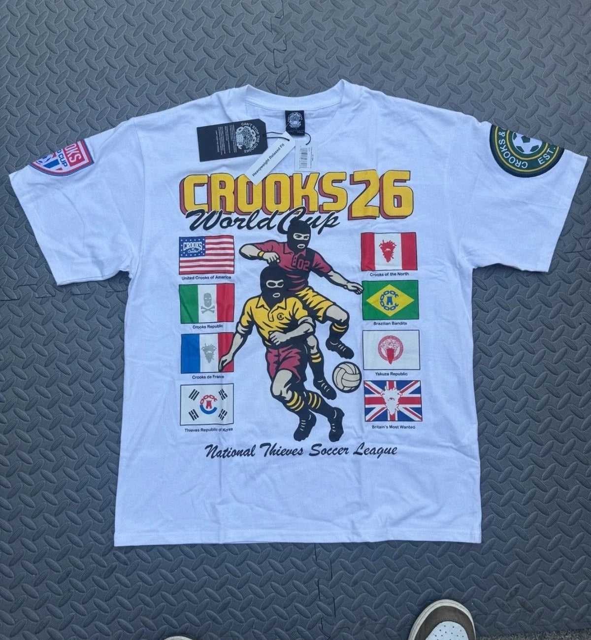 Crooks & Castles T-Shirt Men's Crooks 26 World Cup Soccer League Tee