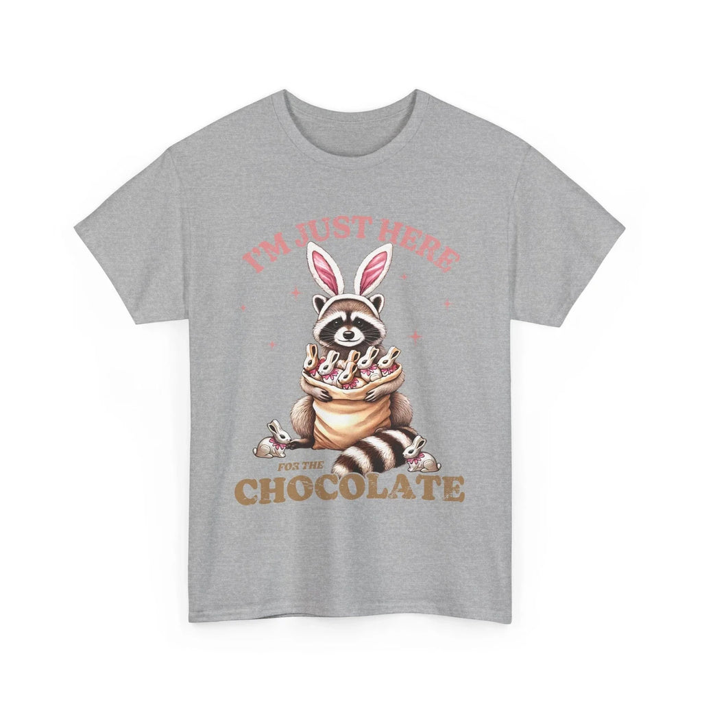 I'm Just Here For The Chocolate T-Shirt - Hilarious Quote Tee for Everyday Fun