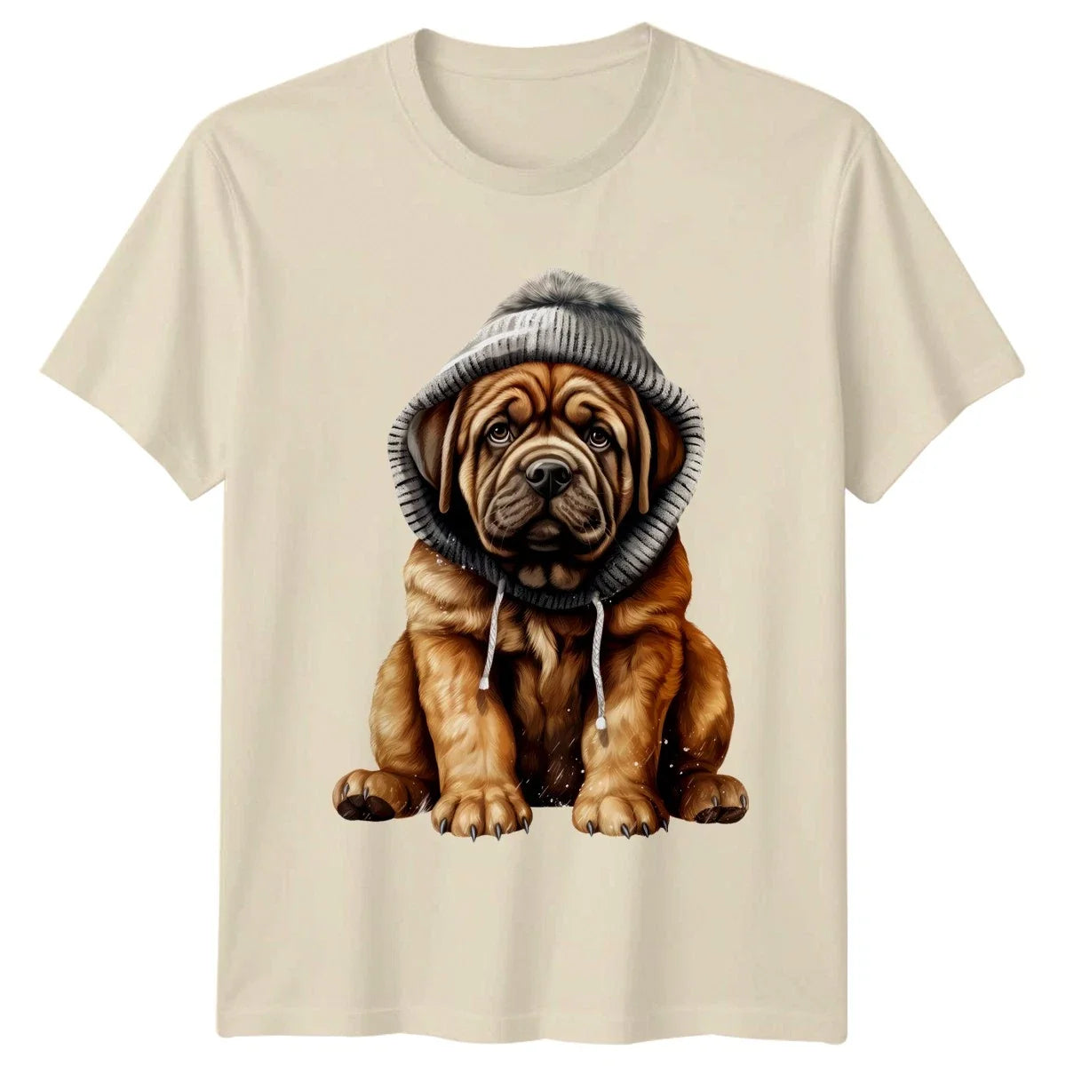 Cute Dogue De Bordeaux Puppy T-Shirt Mastiff Christmas Gift For Him And Her