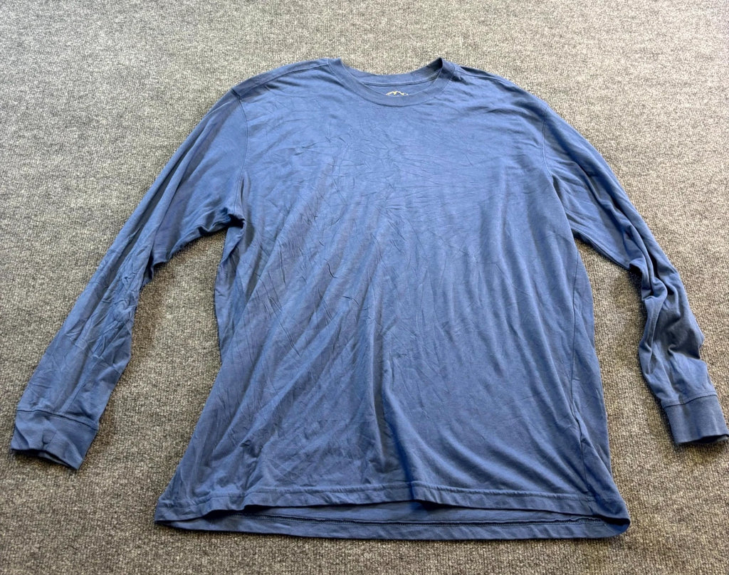 Blue Mountain Shirt Mens XL Blue Cotton Long Sleeve Streetwear Skateboarding