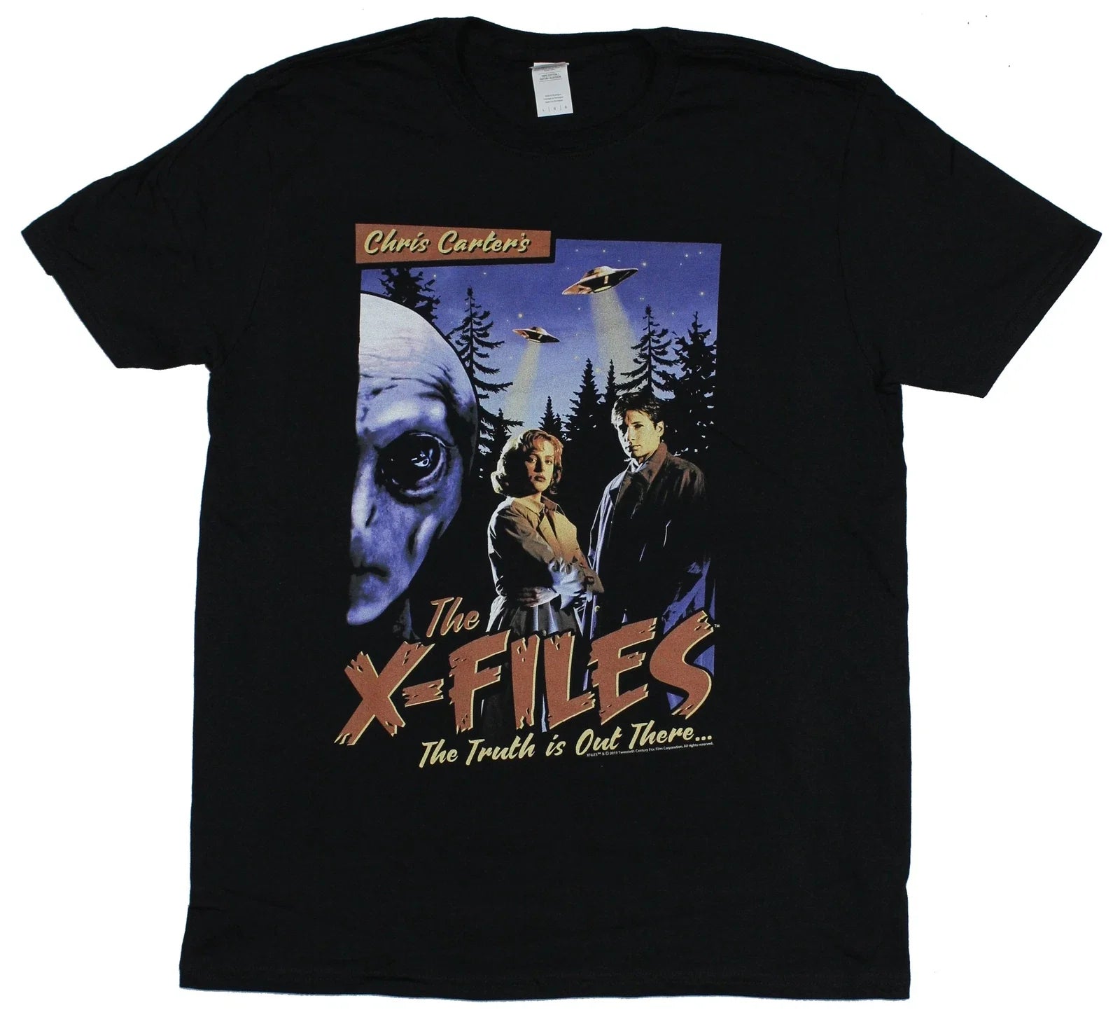 The X-Files Adult New T-Shirt - Old School Movie Poster Design Pic