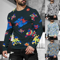 Casual Daily Wear Freizeit Sport Oberteil Activewear für Herren Langarm Stil