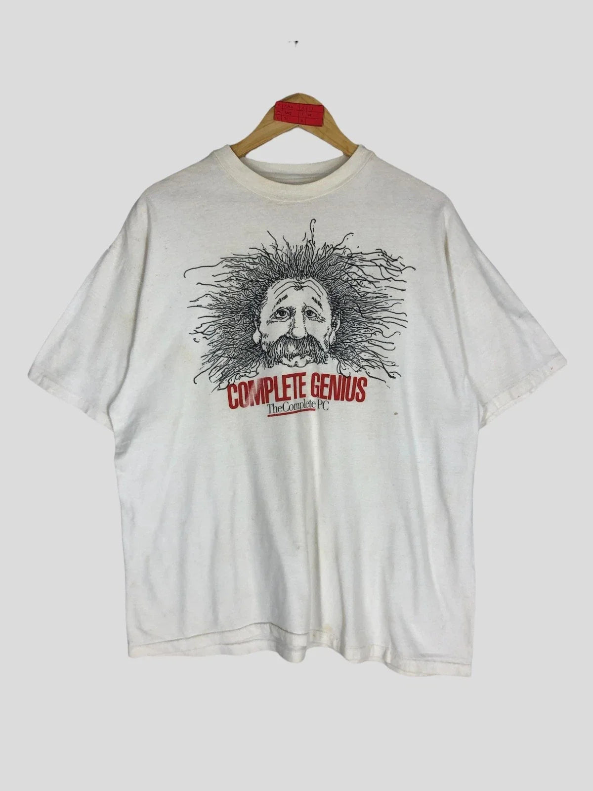 Vintage 90s Albert Einstein Iconic Complete Genius The Complete PC Photo T Shirt