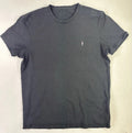 AllSaints Black Ram Skull Logo T-Shirt Men’s Medium Minimalist Casual Tee