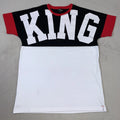 Studio 23 Concepts Shirt Mens Large White Graffiti Style Graphic Tee Iconic King