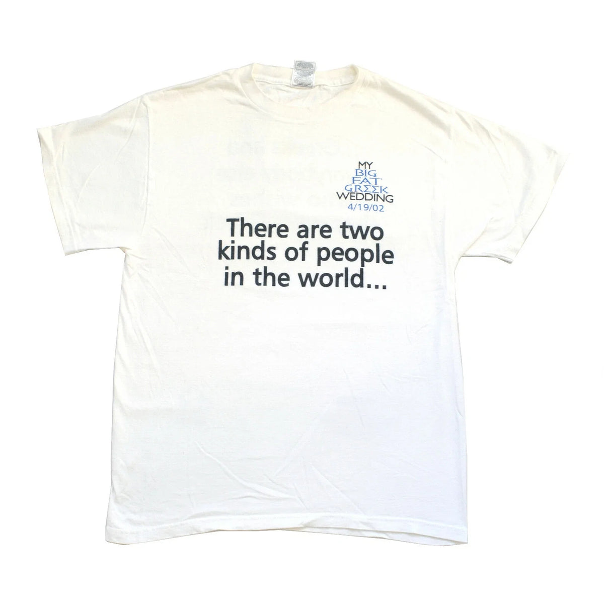 My Big Fat Greek Wedding Movie Vintage Early Y2K Release Day Promo T shirt, Sz M