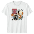 Halloween T-Shirt Cute Spooky Skeleton Ghost Pumpkin Gift For Him And Her