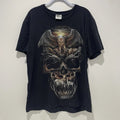 Thrift Shop Urban Apparel Skull Animal Print  T-Shirt Size Xl Black