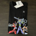 UNIQLO NEON GENESIS EVANGELION BLACK TSHIRT SIZE LARGE NWT (REI ASUKA SHINJI)