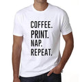 ULTRABASIC men's nap repetition t-shirt in coffee print coffee print