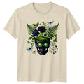 Mystical Skull Botanical Garden T-Shirt Dark Botanical Gothic Nature Birthday