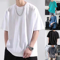For Daily Wear Men's Oversized Tee Casual Wear Round Neckline Breathable Fabric
