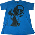 Pop Smoke T Shirt Mens Large L Blue Short Sleeve King of New York Big Face