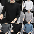 Comfortable Men's Long Sleeve Round Neck T-Shirt for Daily Holiday Wear