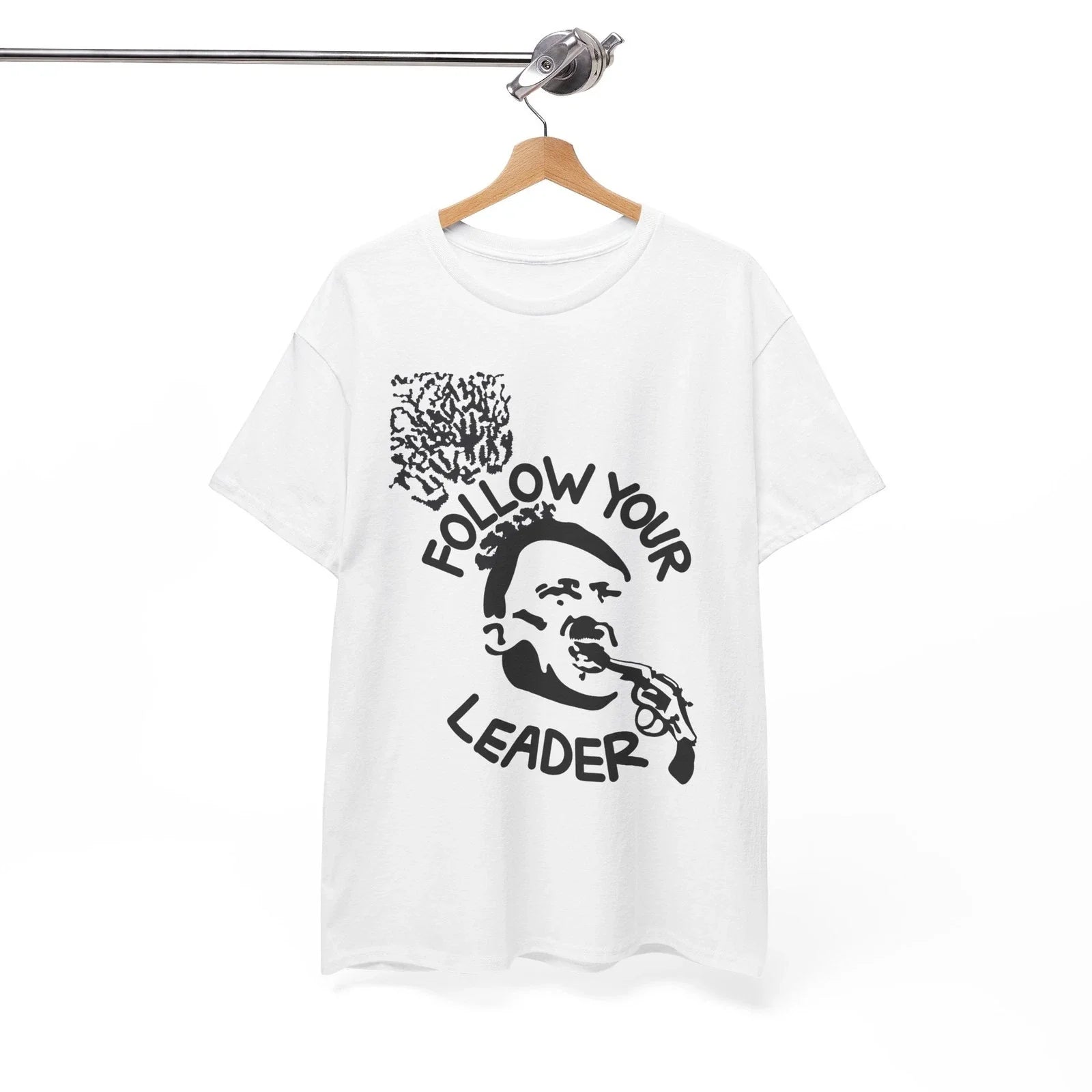 Follow Your Leader T-Shirt, Punk Cust Black Leftover Crack Oj, Unisex Tee