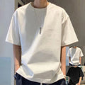 Men Loose T-shirt Round Neckline Design For Daily Casual Wear Four Seasons Wear