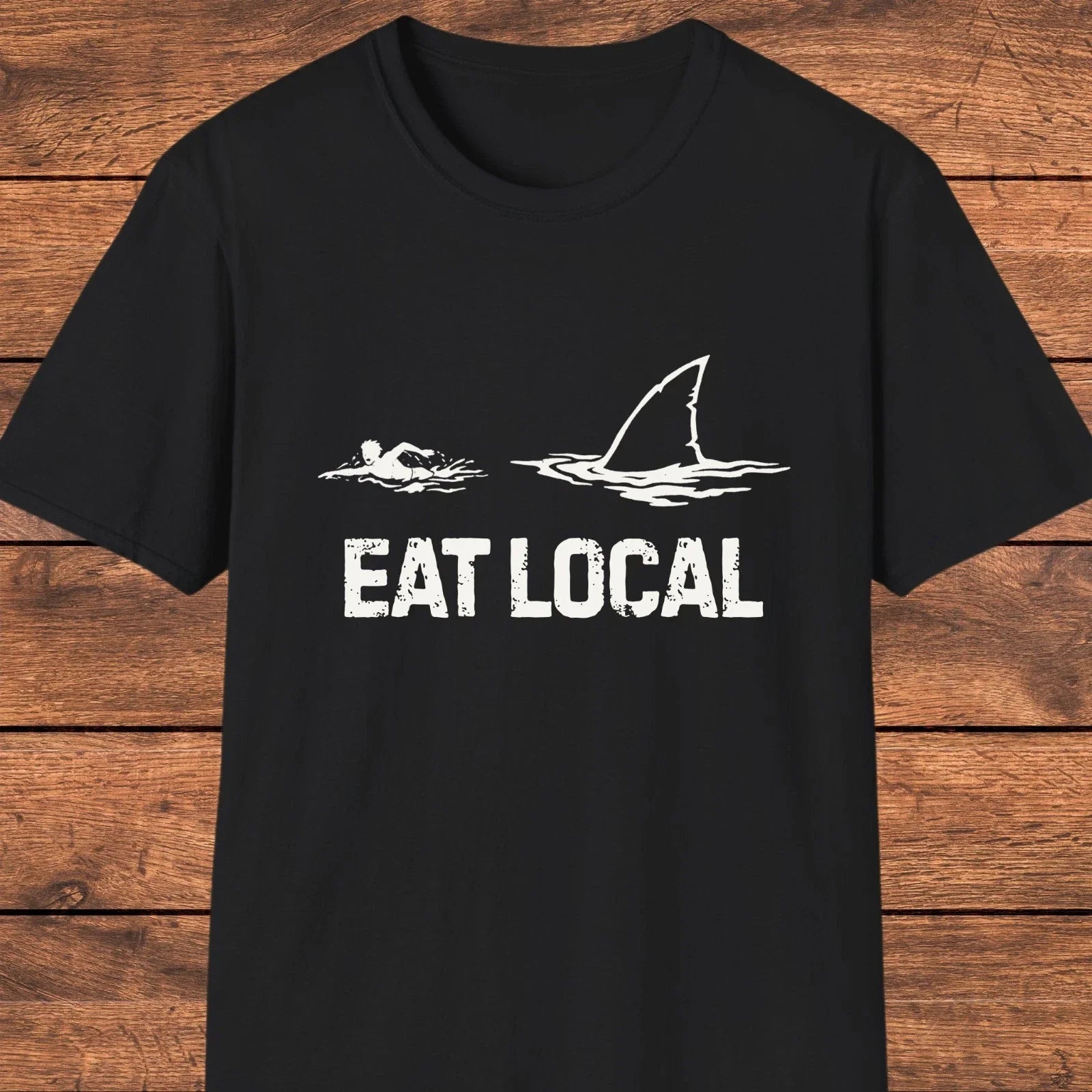 Shark Shirt, Dark Humor Graphic Tee, Funny Ocean T-Shirt, Sarcastic Beachwear