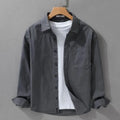 Mens Trendy Minimalist Japanese-style Loose-fit Shirt