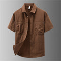Men's Short Sleeve Button Down Shirt Casual Vacation Shirts Summer Top