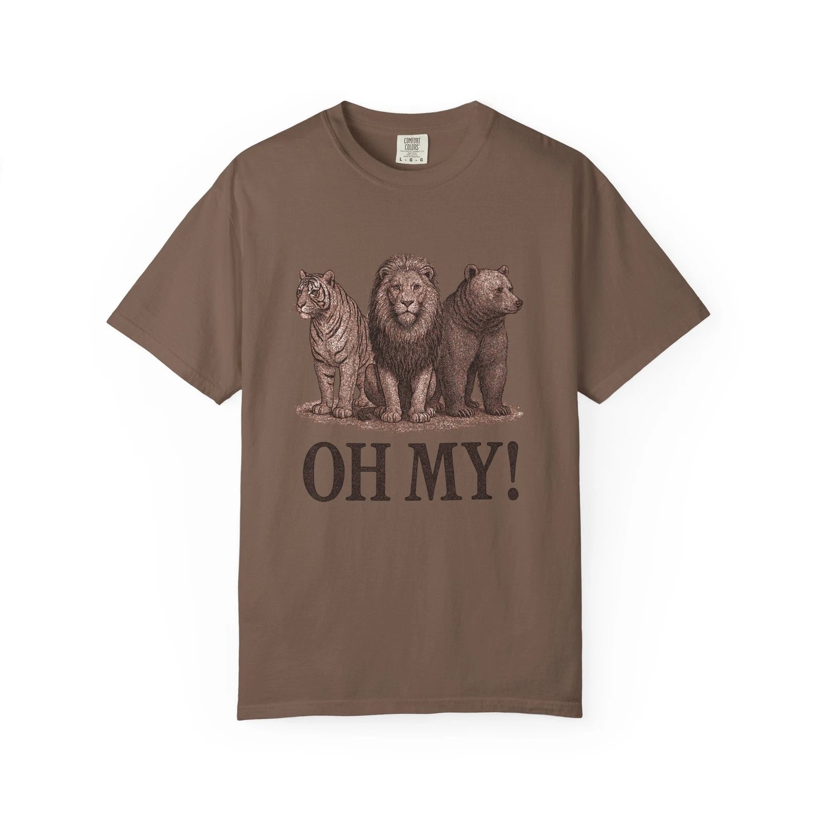 Vintage Wizard of Oz Comfort Colors T-shirt, Lions Tigers and Bears Tee, Unisex