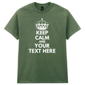 Mens Custom Keep Calm Tshirt • Mens Unisex T Shirt