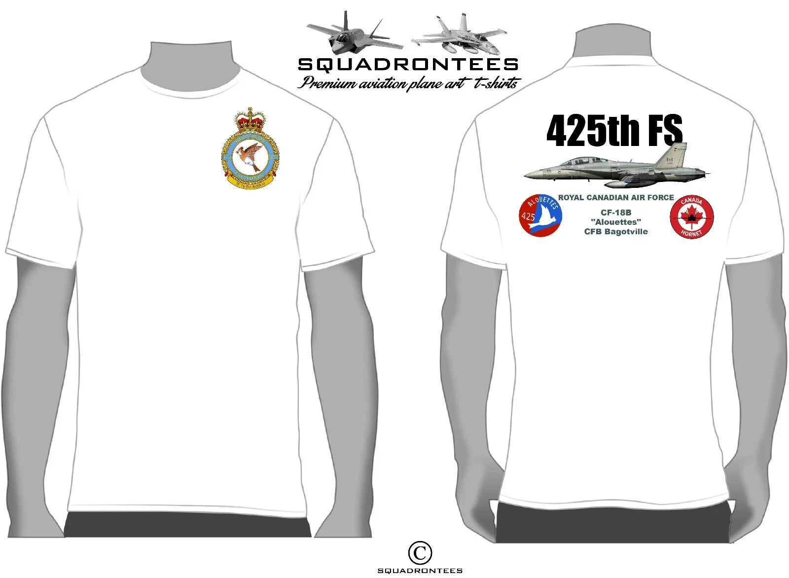 425 Fighter Squadron, Royal Canadian Air Force, CF-18 Squadron T-Shirt