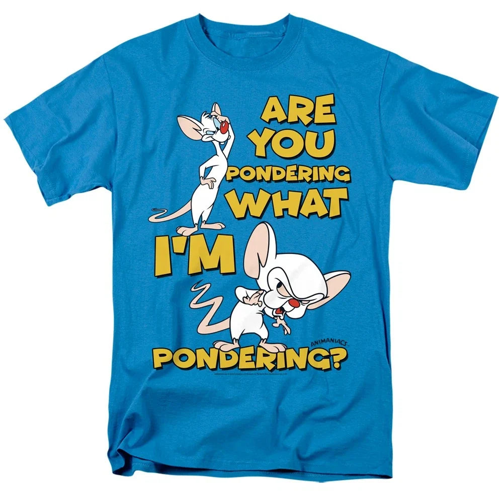 Pinky And The Brain - Pondering - Adult T-Shirt
