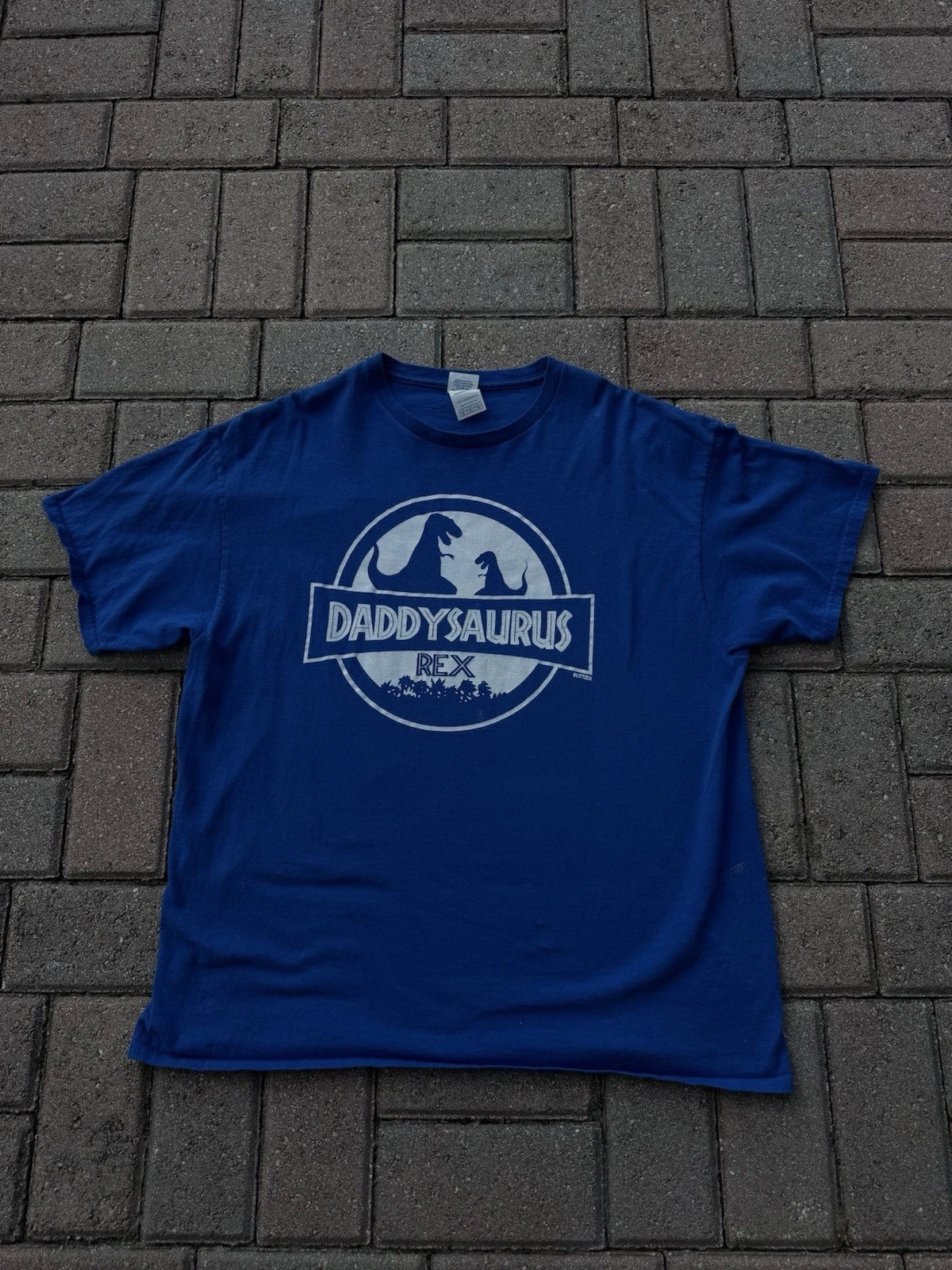 Daddysaurus Funny Humorous Dad Jokes Nerdy Dino Size XLarge