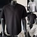 V Neck Short Sleeve T Shirt Men's Casual Loose Fit Oversized Top for Daily Wear