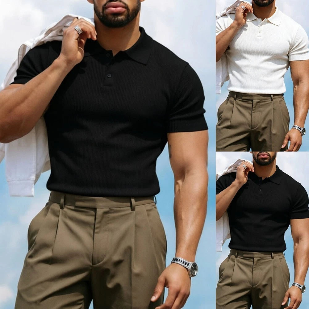 Thread Detail For Summer Daily Wear Men Business Shirt Polyester Spandex Blend