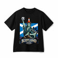 Scotland 2026 Liberty Statue Soccer Bagpipes Retro Graphic Cotton T-Shirt Unisex