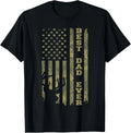 Father's Day Best Dad Ever Vintage Camo USA Flag Deer Hunter Gift Unisex T-Shirt