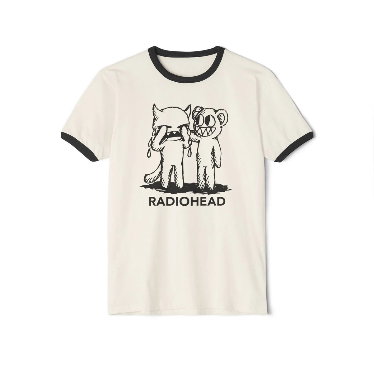 Radiohead Crying Devil Unisex Cotton Ringer T-Shirt