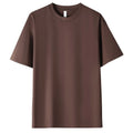 Loose Fit Men's Short Sleeve Tee Top Polyester Spandex for Spring Summer