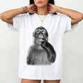 Funny Monkey Thinking T-Shirt Unisex Graphic Tee Cute Animal Shirt Minimalist