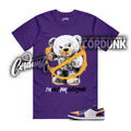 1 Low SE Lakers Court Purple White Black University Gold T Shirt Match NOT